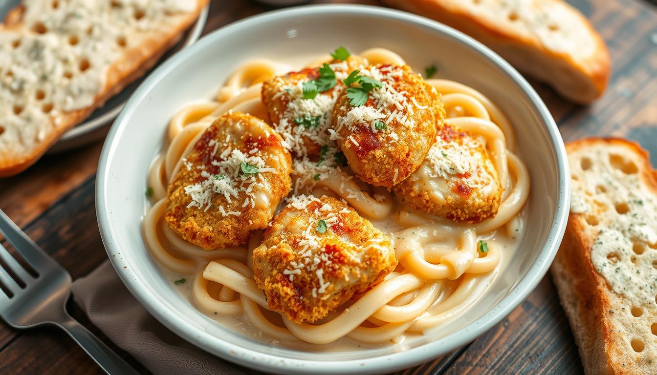 Garlic Chicken Parm Pasta