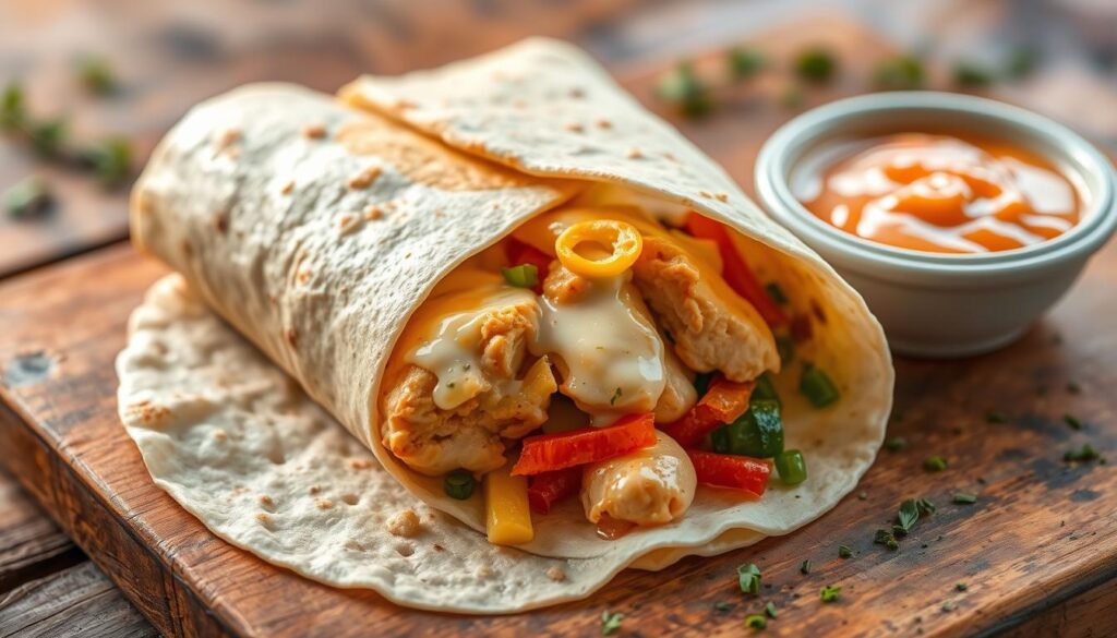 chicken cheese wrap