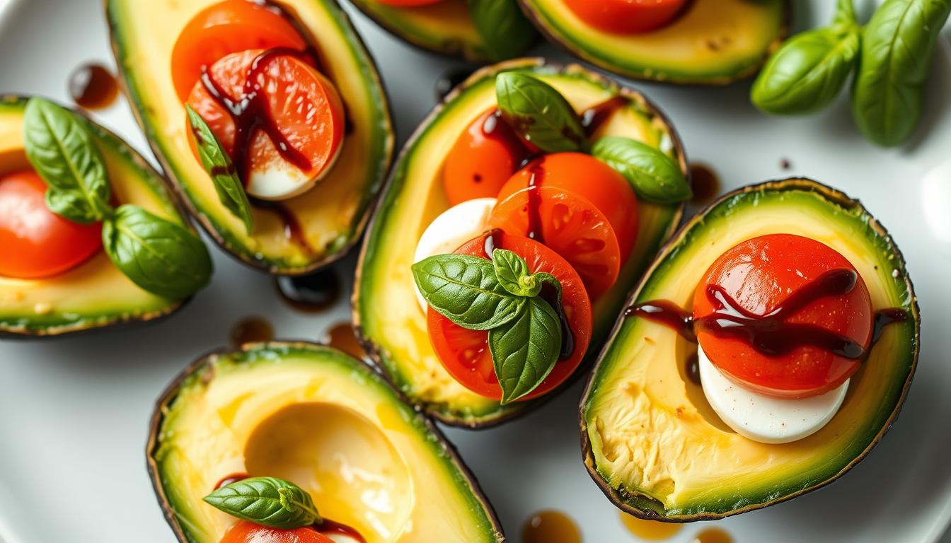 Caprese Stuffed Avocados