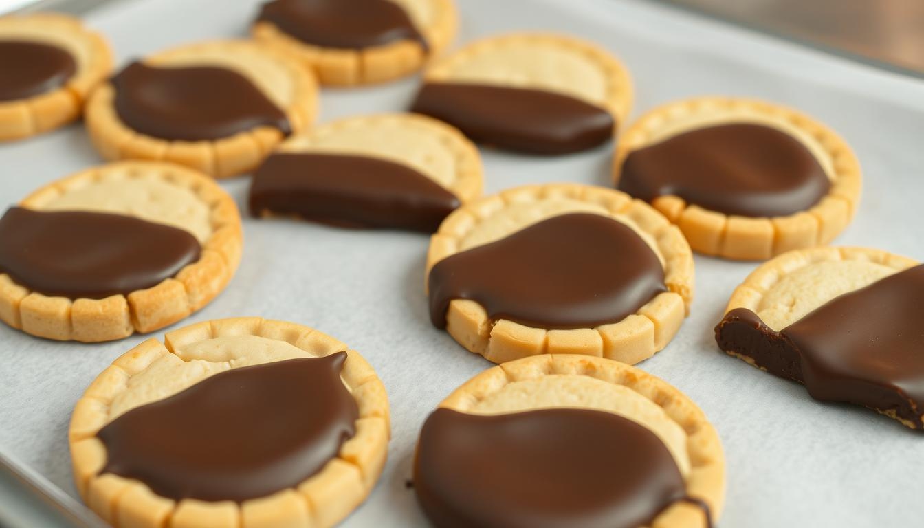 Chocolate Dipped Shortbread Cookies