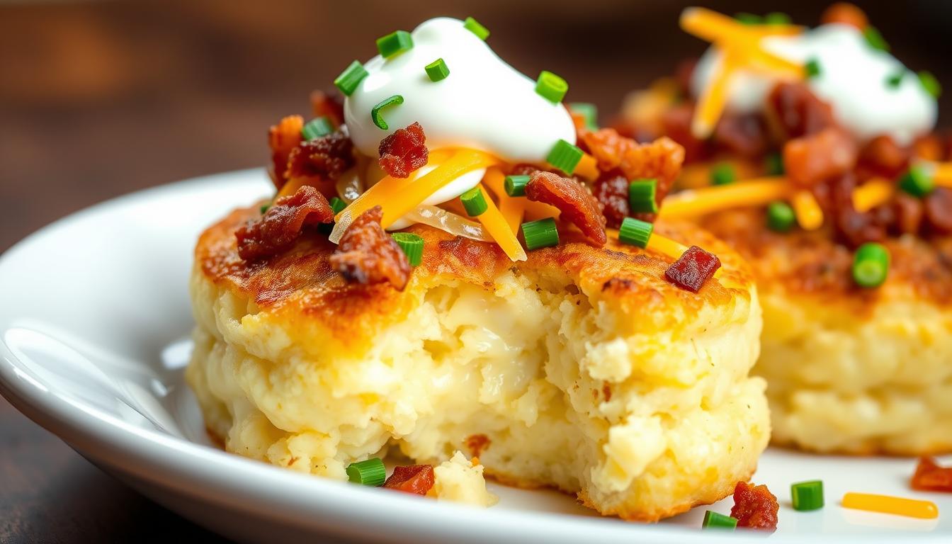 Loaded Mashed Potato Cakes