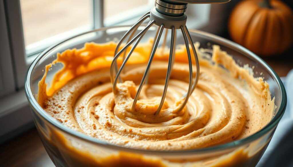 Pumpkin Spice Cupcake Batter Mixing Techniques