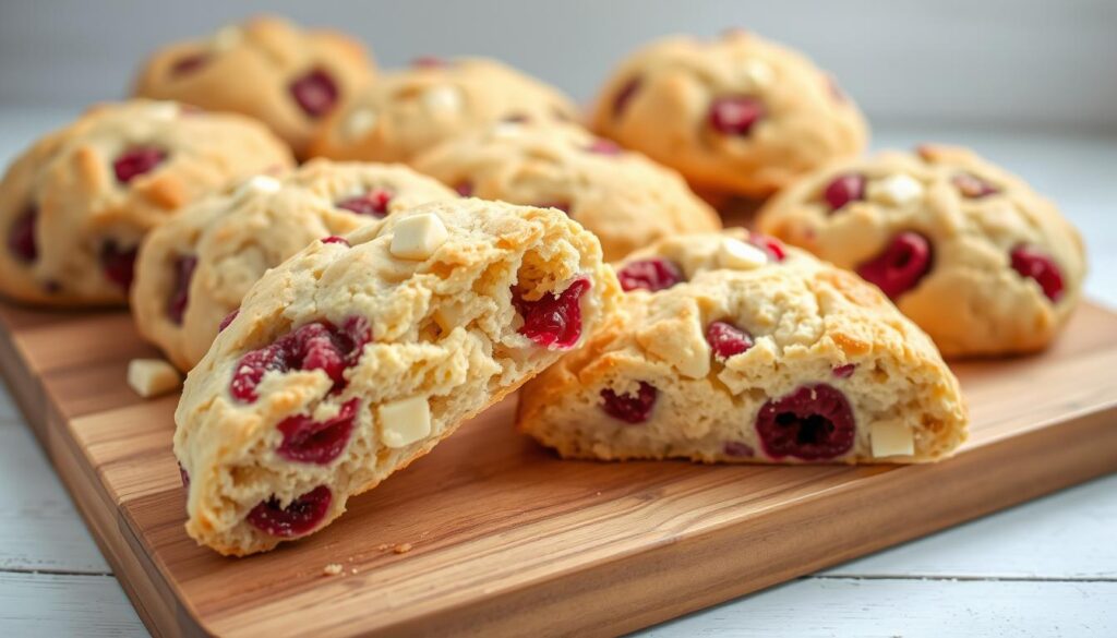 Raspberry White Chocolate Scones