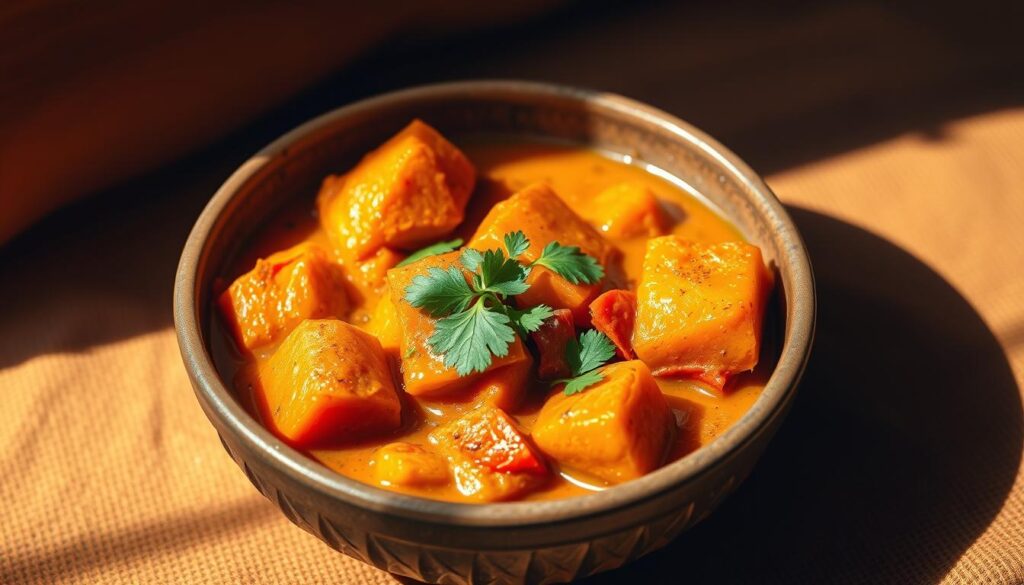 Vegan Sweet Potato Curry Dish