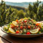 lemon herb quinoa salad