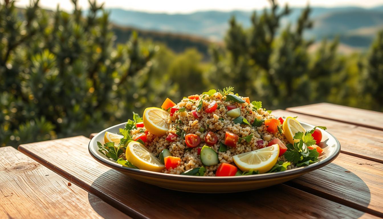 lemon herb quinoa salad