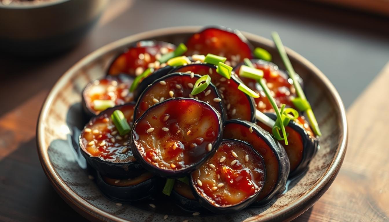 miso-glazed eggplant